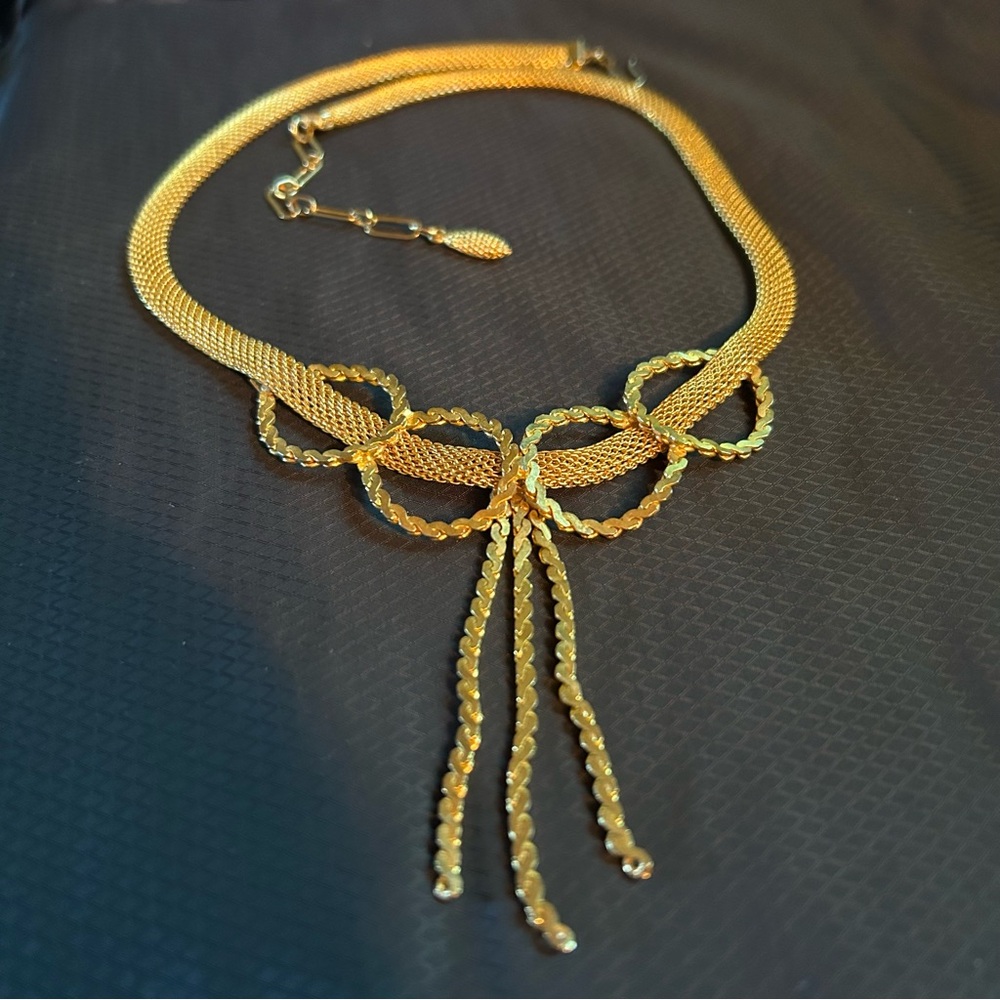 Short Gold Loop Necklace